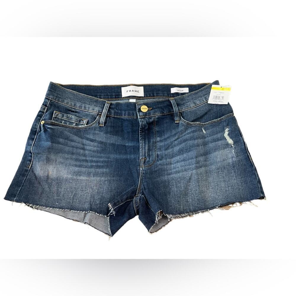New ~ FRAME ~ Le Cutoff Denim Shorts 29 ADORBS - Picture 3 of 8